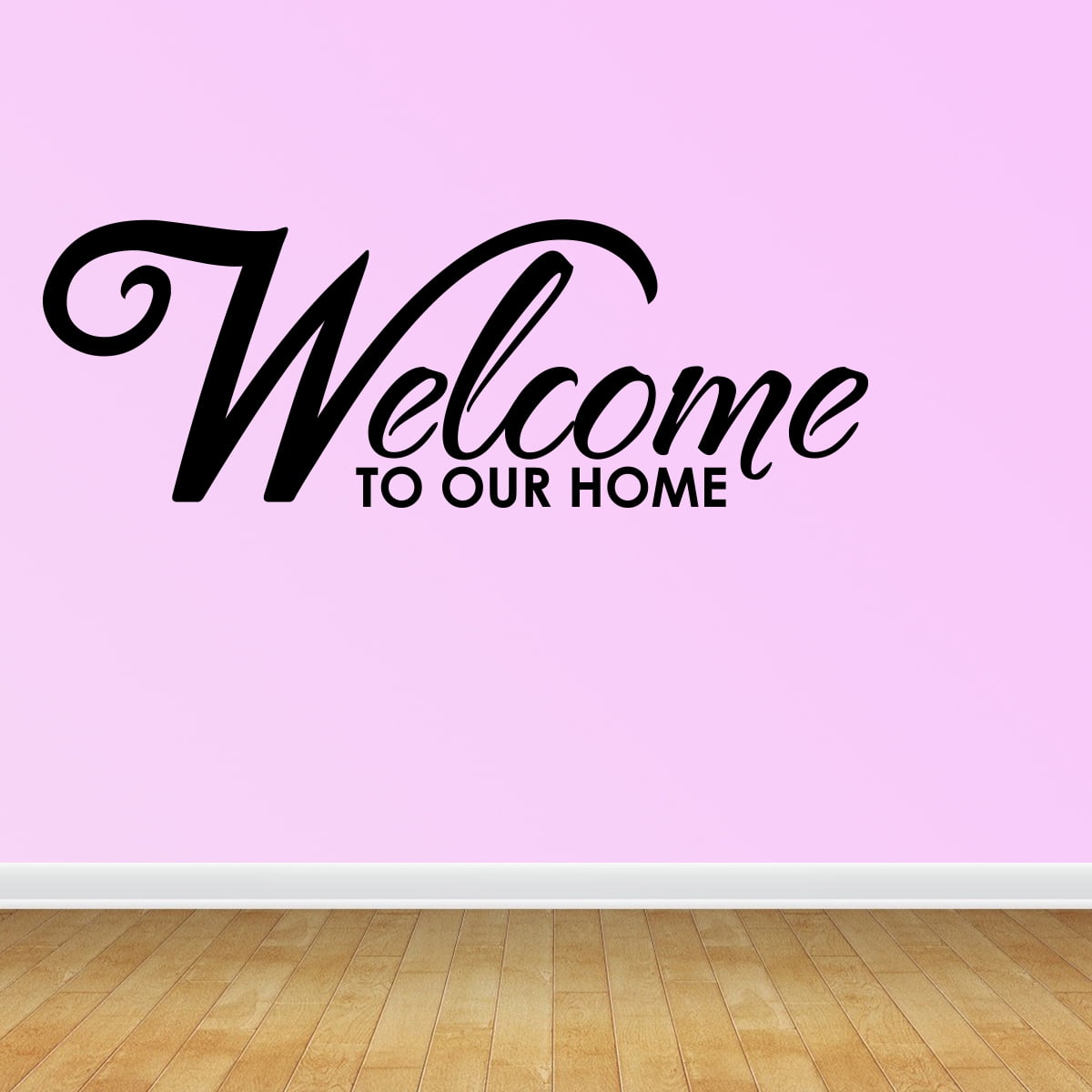 Wall Decal Quote To Our Home Family Wall Stickers Vinyl Decal JR903