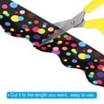 thumbnail image 4 of Uxcell 2.24" x 65.6Ft Borde de Tablero de Anuncios, Recorte de Puntos Coloridos, Color/Negro, 4 of 6