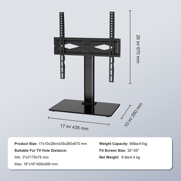Universal TV Stand 32 to 55 Inch with Height Adjustment photo 5
