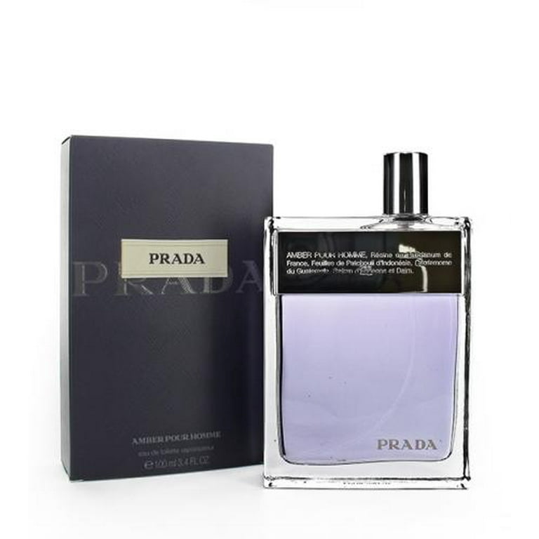 Prada Amber Pour Homme Perfume, 3.4 oz Eau de Toilette Spray by