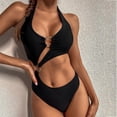 thumbnail image 4 of Female Swimwear Bandage Swimsuit Sexy Bandage Bikini Swimwear Bathing Suit, 4 of 4