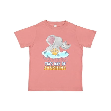 

Inktastic Tia s Ray Of SunshineCute Elephants Rainclouds and Sun Gift Toddler Boy or Toddler Girl T-Shirt