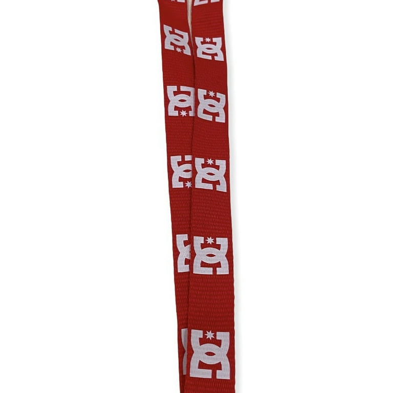 Logo End Shoes Clip Removable DC Lanyard With (Red)