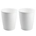 thumbnail image 6 of mDesign Small Plastic Bathroom Garbage Can - 1.6 Gallon - 2 Pack - White, 6 of 6
