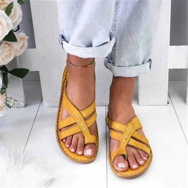 Sandalias de verano para mujer, calzado informal, chanclas romanas informales, zapatillas Wmkox8yii ytu4200