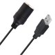 thumbnail image 2 of Ouou USB A Macho A 12 V Encendedor De Cigarrillos De Coche Convertidor De Encendedor Hembra Soporte Grabadora De Conducción Gps E-Dog Etc Negro 60 Cm, 2 of 5