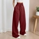 thumbnail image 1 of WILLBEST Pantalones Casuales para Mujer: Pantalones de Invierno de Terciopelo Grueso de Color Liso con Cintura Elástica y Bolsillos para Un Estilo Cómodo. Extra Grande, 1 of 9