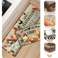 thumbnail image 6 of Farmhouse Kitchen Rugs [2 PCS] Anti-Fatigue Kitchen Mats for Floor Farm Rooster Kitchen Rug Non-Slip Washable Waterproof Cushioned Comfort Standing Mat for Home/Office, 18''''x30''''+18''''x48'''', 6 of 6