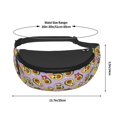 thumbnail image 6 of Cute Avocado Flower Purple Fanny Packs Waist Bag Crossbody Bags for Women Men, 6 of 7
