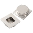 thumbnail image 1 of 2 Pcs Poignée de Porte en Acier Inoxydable 201 Bouton de Porte Invisible pour Maison avec Vis (70mm), 1 of 8