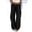 Black #1, variant on WULMLEO Cotton Linen Wide Leg Pants for Women Flowy Summer Beach Palazzo Bottoms Elastic Waist Vacation Travel Trousers with Pockets White XL