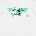 thumbnail image 4 of Inktastic Adventure Awaits Teal World Map Boys or Girls Baby T-Shirt, 4 of 5