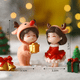 thumbnail image 4 of Mini Christmas Sweetheart Doll Couple Statue Doll Garden Decoration Ornament Garden Doll Landscape Home Furnishing Car Ornament, 4 of 4