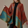 thumbnail image 5 of Wowcloth Woman's Knit Shawl, Stylish Solid Color with Slit Design, Warm Casual Outerwear for Daily Use and Layering, 5 of 6