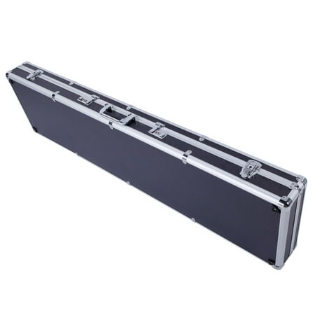 Kepooman Pistol HandGun Lock Box Aluminum Locking Gun Case Hard Storage Carry Case Black
