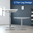 thumbnail image 3 of VIVO Electric Dual Motor 71” x 36” Standing Desk, White Top, Gray Frame, 3 of 8