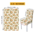 thumbnail image 7 of TSOVTHRID Rose Flower Print Chair Covers Set of 4 and Table Cloth, Stretch Chair Slipcovers Table Cloth Decor, Washable Removable Chair Protector Chair Covers for Dining Room, 7 of 7