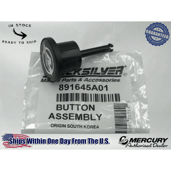 Mercury Genuine OEM MARINER BUTTON ASSEMBLY FITS 4000 GEN II CONTROL 891645A01