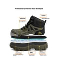 thumbnail image 4 of SKIUHS Men's High Top Steel Toe Work Boots – Non-Slip, Lightweight & Durable Industrial Safety Boots for Construction, 4 of 8