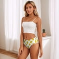 thumbnail image 4 of Womens Underwear - No Show Seamless Underwear for Women, yellow Bell Pepper Print Soft Stretch Women's Panties, Hipster Ladies Panties Breathable Bikini Underwear Briefs, 4 of 5