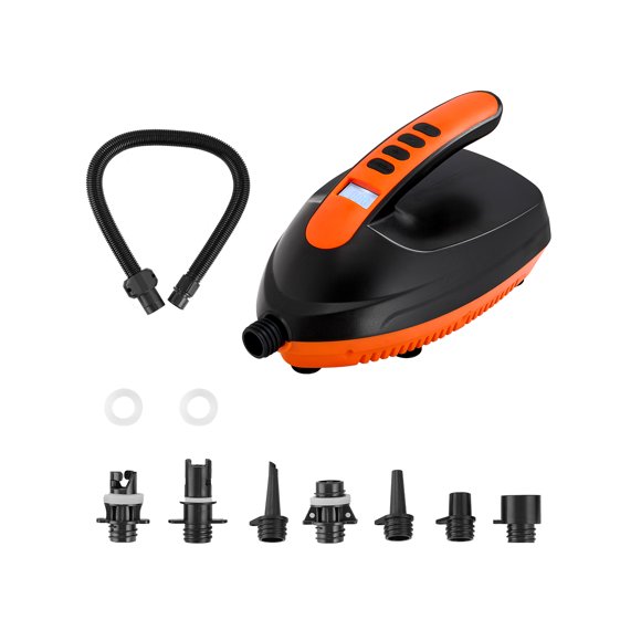 VEVOR Paddle Board Pump, 20PSI High Pressure Electric SUP Air Pump, 70 L/Min Inflating Speed SUP Inflator with Auto-Off and 12V DC Car Connector, Ideal for Inflatable Paddle Board, Tent and Mattress