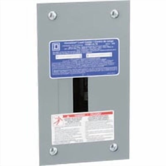 Square D Homeline Main Lug Load Center - 2 Slots, 70 Amps, 240 V, Indoor, Flush Cover — Residential Use, Standard Application