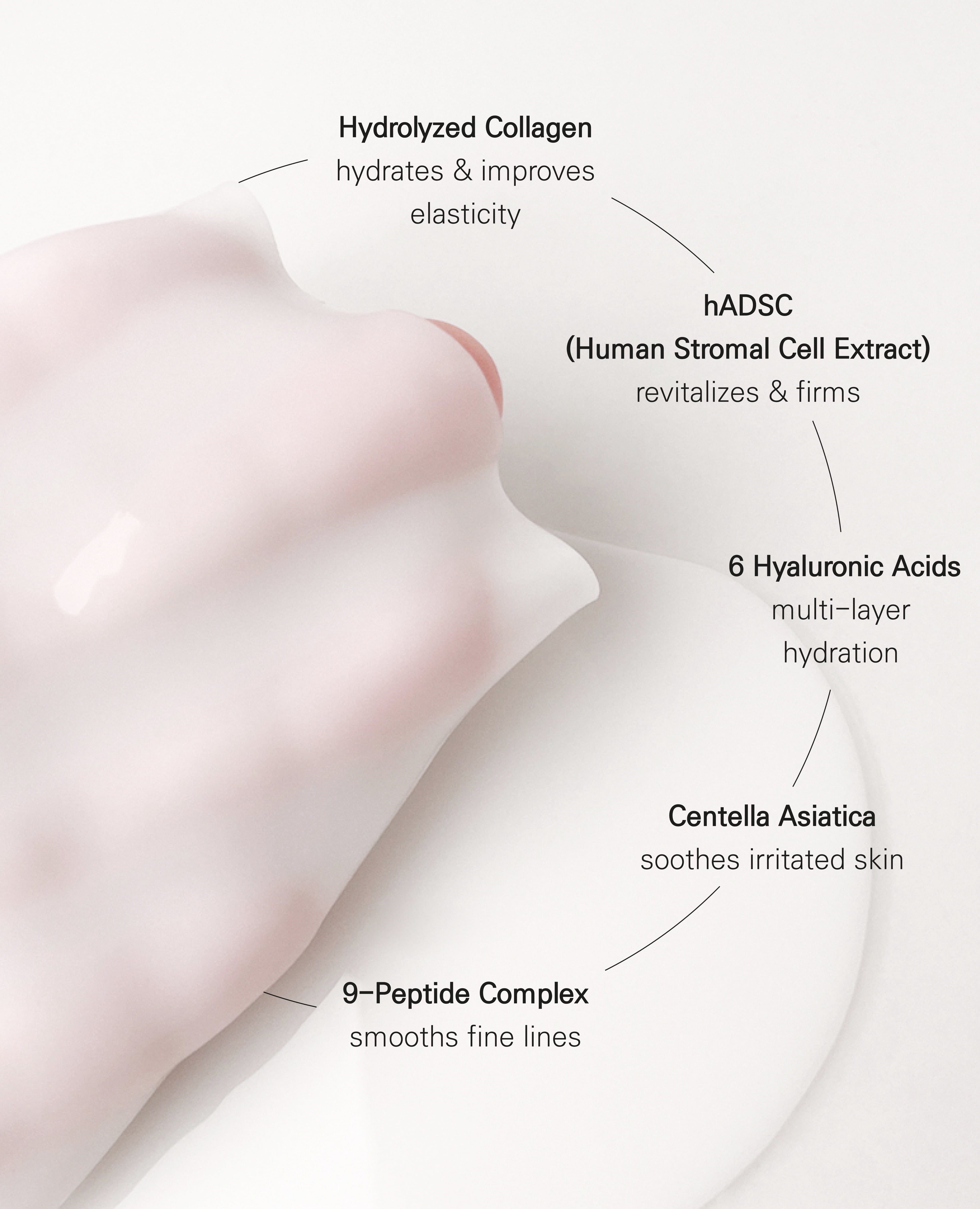 BLANC DUBU Nuborn Cell Hydrogel Collagen Neck Mask with hADSC-CM Stem Cell Marine Collagen 9-Peptide Firming Brightening Neck Wrinkle Patch All Skin Types 5 x 0.49 oz