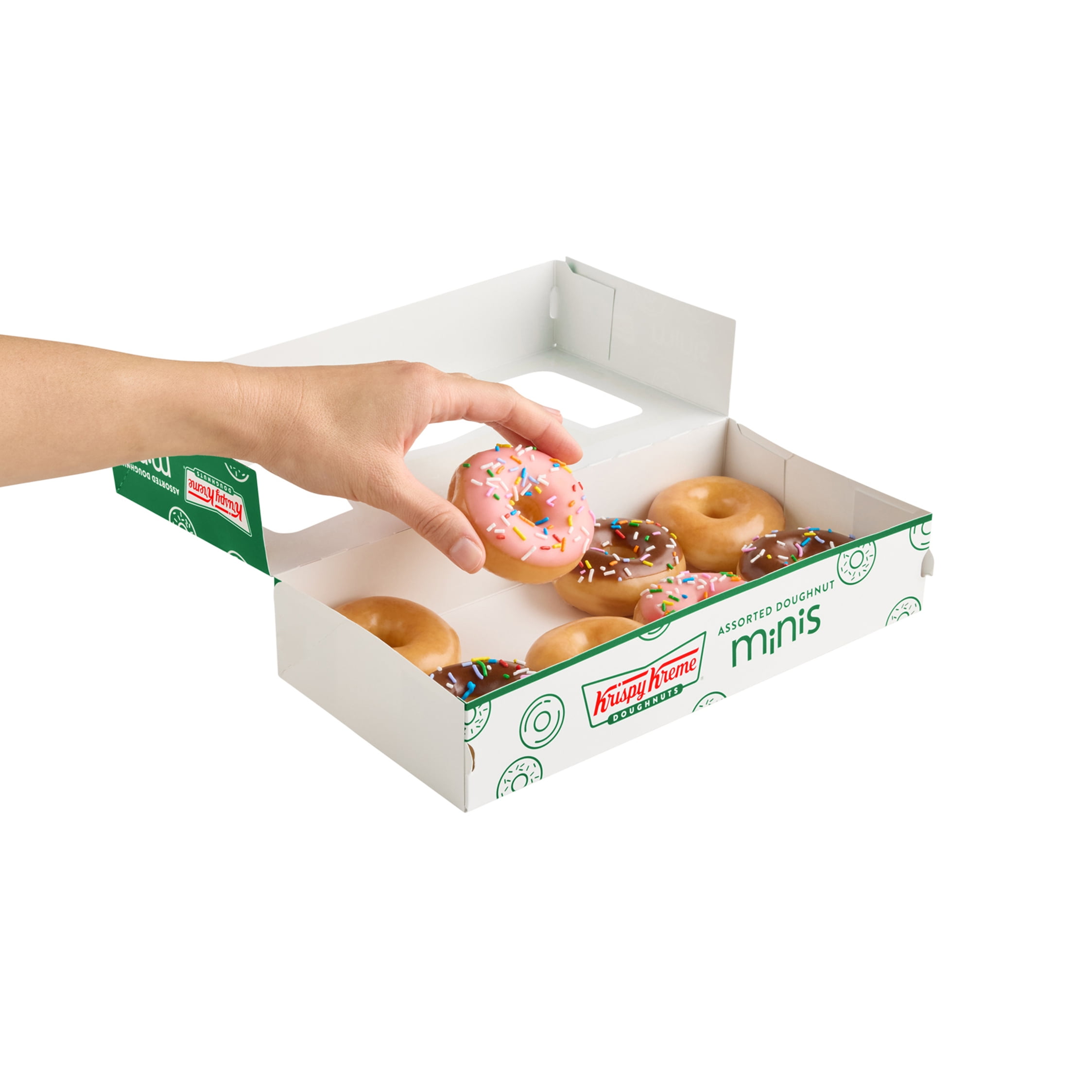 Krispy Kreme® 8-Count Assorted Minis Doughnuts - Walmart.com