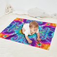 thumbnail image 2 of Colorful Rainbow Tie Dye Spiral Pattern Blanket,Comfortable Soft Flannel Throw Blanket,All Season,Warm Lightweight Blankets for Sofa Bed Couch Living Room Chair,30"x40", 2 of 4