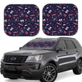 thumbnail image 1 of Balery Winter Skiing Snowflakes Parasol para parabrisas de coche de 2 piezas | Parasol plegable para parabrisas delantero de coche para la mayoría de sedanes-Medium, 1 of 6