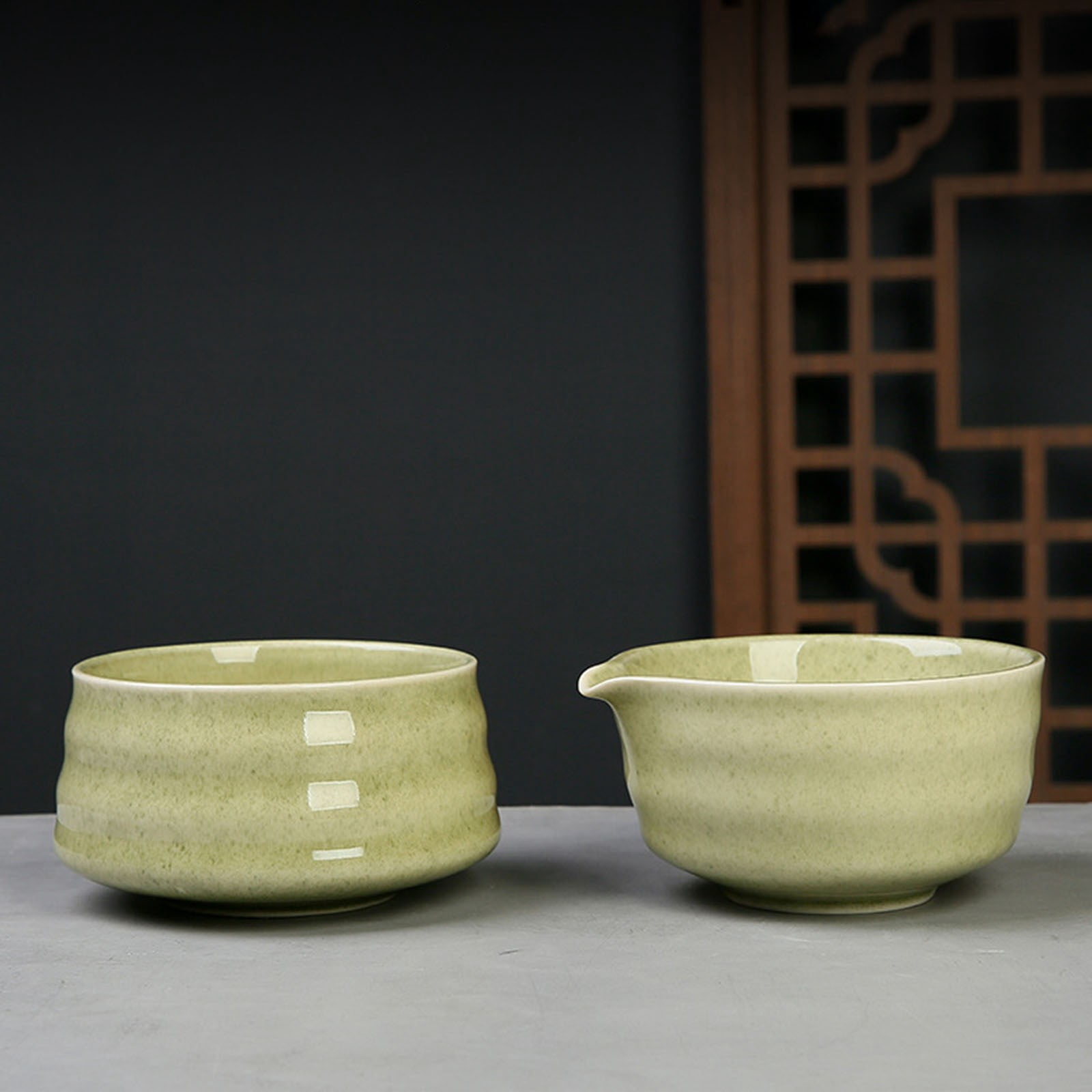 1 Tea Set Japan Matcha Set Matcha Whisk Matcha Bowl with Pouring Spout Matcha Whisk Holder Tea Making Kit. 1 Japanese Tea Set Matcha Color Color Box Packing 5Pc