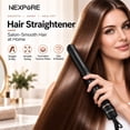 thumbnail image 3 of NEXPURE 1" Flat Iron, 2 in 1 Hair Straightener and Curler with Floating Plates, 5 Temp Settings Styler for All Hair Types, Black, 3 of 9