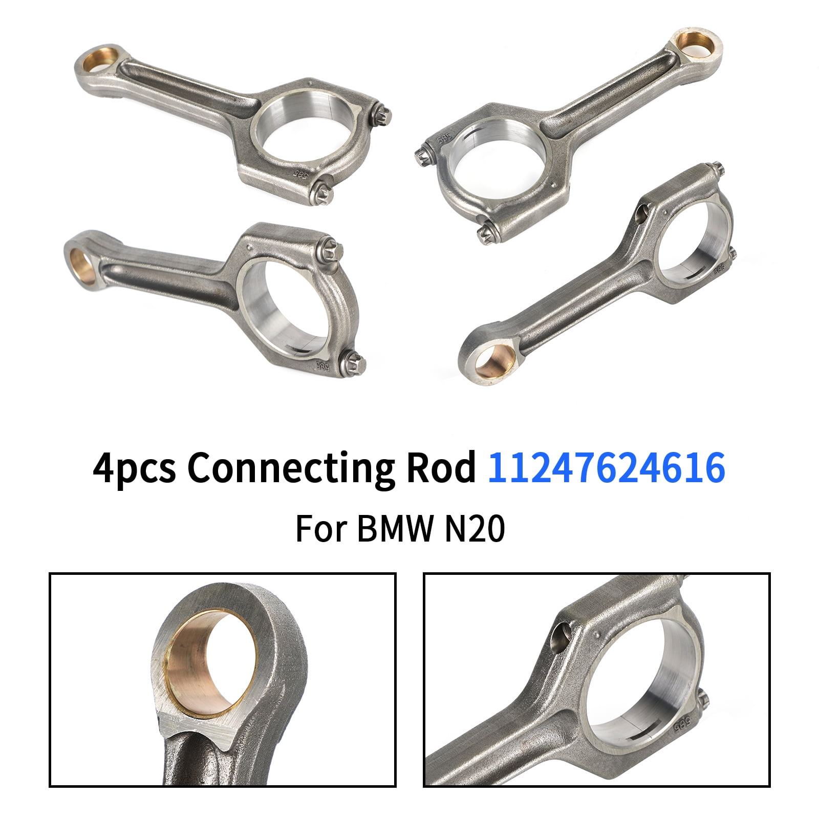 4X Connecting Rod 11247624616 For BMW 320i 328i 420i 520i 528i X4 