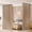 White, variant on Room Divider No Drilling Curtain Rod Wall Divider for Room Separation, 4-10ft(H) 28-114inch(W) Adjustable, Heavy Duty Partition Space Separator Freestanding Tension Curtain Stand, Black