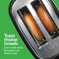Hamilton Beach SureToast 2 Slice Toaster with Toast Boost to Lift Smaller Breads, Black with