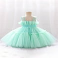 thumbnail image 4 of Girl Sleeveless  Neck Ruffled Princess A-Lined High Waist Dress, 4 of 9