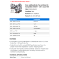 thumbnail image 2 of Front and Rear Brake Pad and Rotor Kit - Compatible with 2011 - 2014 Acura TSX 2012 2013, 2 of 2