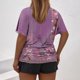 thumbnail image 5 of Tops Cortos para Mujeres, Cintura Plisada Cuello Redondo Tamaño Grande Camiseta de Manga Corta Top Casual Hecha de Estante de Imitación, Camisetas Casuales de Mujer, 5 of 6