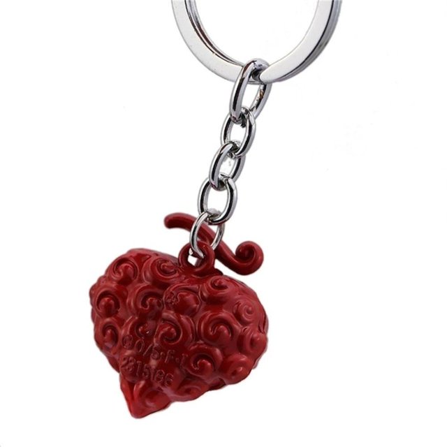 ELIZABETH1 Para los fans Llavero de fruta del diablo Joyas de llavero La Ley del as Llavero Luffy Accesorios de automóviles Juguetes Colgante de bolsa Llavero Especial Llavero de