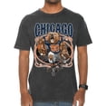 thumbnail image 2 of Wild Bobby, Chicago Fan CHI Fantasy Football, Sports, Unisex Vintage Crewneck Tee, Vintage Black, Medium, 2 of 4