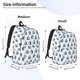 thumbnail image 2 of Disketp Skiing Penguin Funny print Canvas Backpack Lightweight Travel Daypack Student Rucksack Laptop Backpack-Medium, 2 of 5
