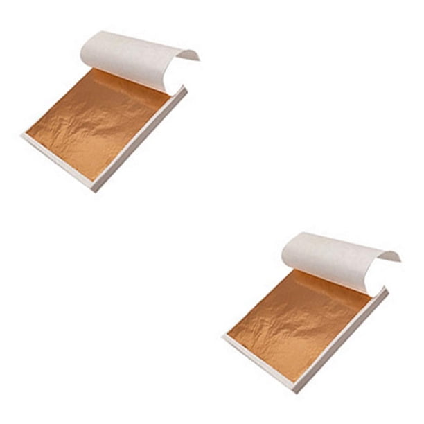Hojas de papel de aluminio Toystoory 100 Uds. doradas para manualidades