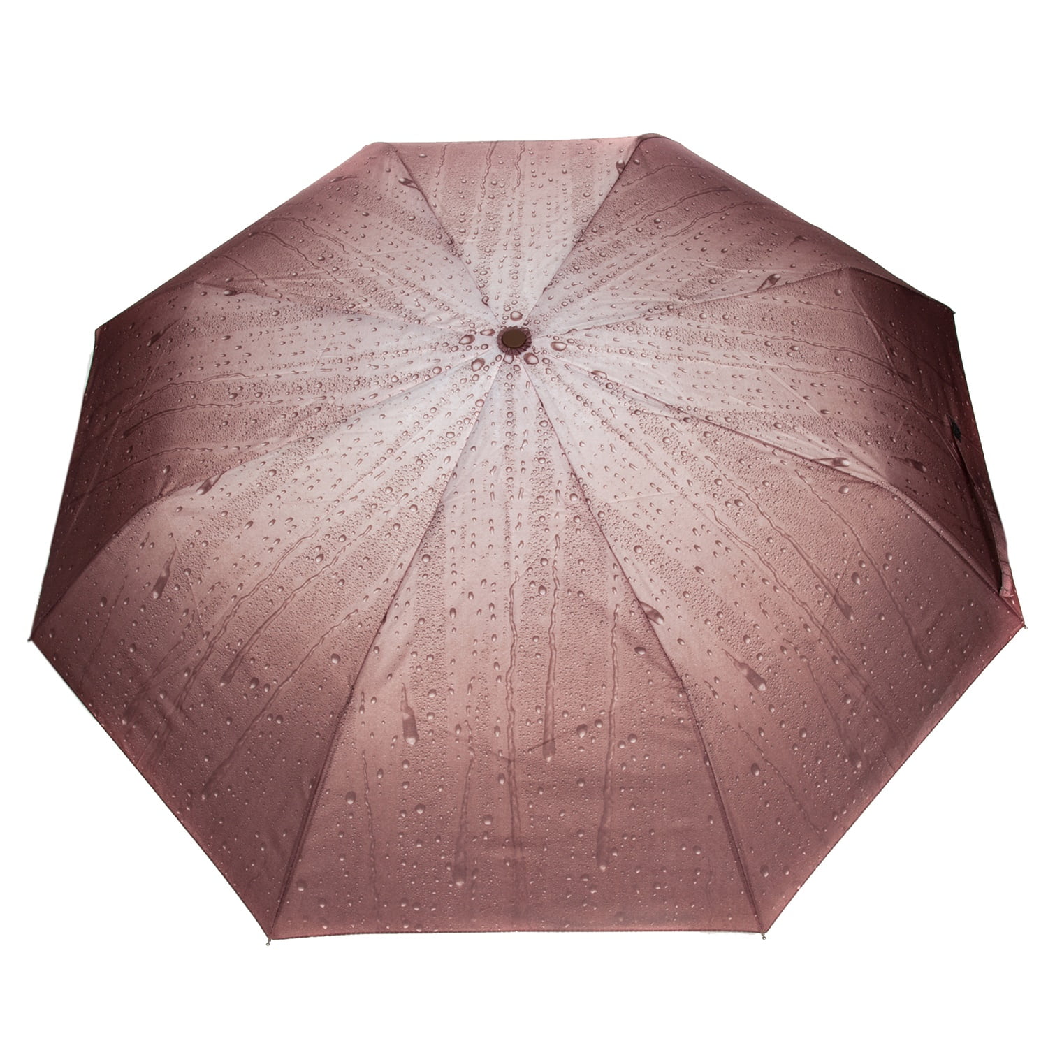Raindrop Lightweight Compact Travel Sized Windproof Nylon Adult Umbrella With Easy Open Button
