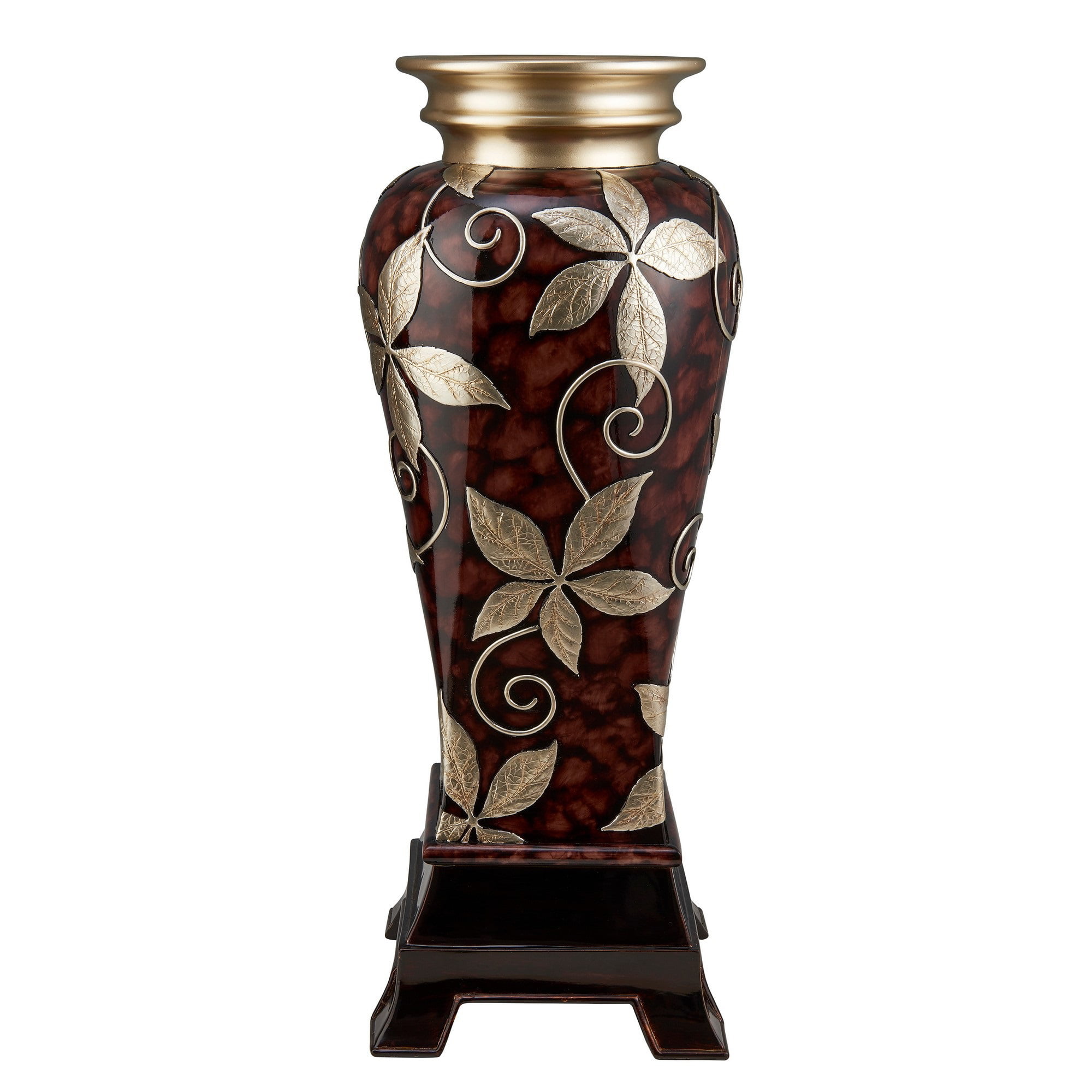 Ok Lighting Ok-4278V Arabesque Decorative Vase Brown New 