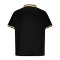 thumbnail image 3 of Zynviq Mens Tee Shirts Collared Short Sleeve Athletic Running Color Block Tennis Shirts Trendy Mens Tops L, 3 of 4