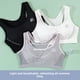 thumbnail image 4 of Ropa interior para niñas, estudiantes de secundaria femeninas, deportes, entrenamiento inalámbrico, período de desarrollo, chaleco transpirable, sujetador de copa fija, 4 of 6