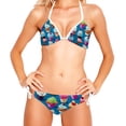 thumbnail image 2 of Ice Cream Women's One-Piece Swimsuit Bikini Set with Detachable Sponge and Adjustable Strap, Two-Pack, for Swimming Scenes, 2 of 6