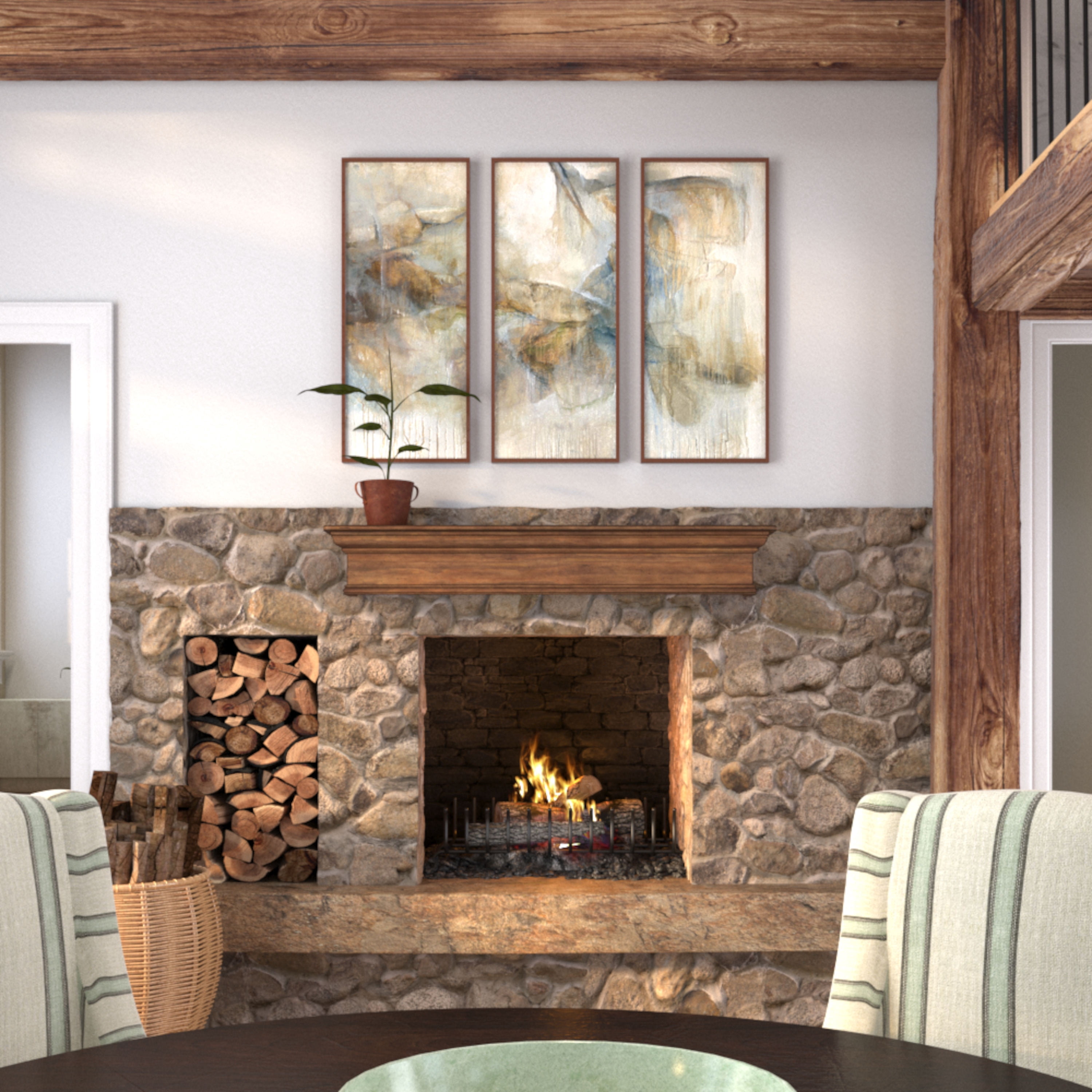 Pearl Mantels Savannah Transitional Premium Pine Wood Mantel Shelf, Lightly Distressed Chestnut Finish, 72"L x 9"D x 9"H