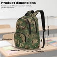 thumbnail image 7 of SEANATIVE School Backpack for Teen Girls Boys Elementary Middle High School Rucksack Bookbag Lightweight Schoolbag with Zipper Front Pocket for Travel, Green Brown Camouflage, 7 of 7