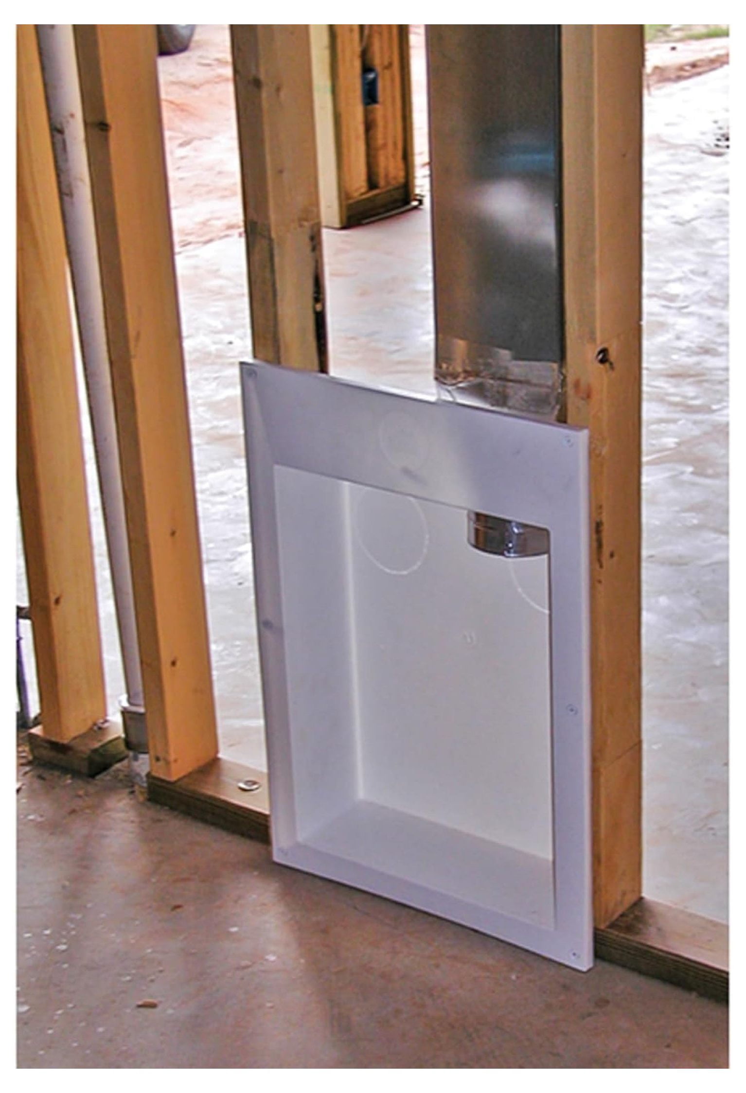 Saf-T-Duct Dryer Outlet Box, white